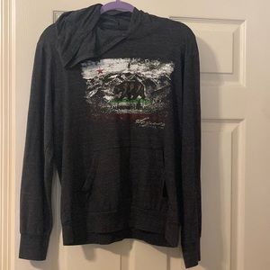 Gray Hoodie with California Graphic